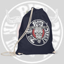 SKULL LOGO DRAWSTRING BAG Organic cotton