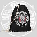 SKULL LOGO DRAWSTRING BAG Organic cotton